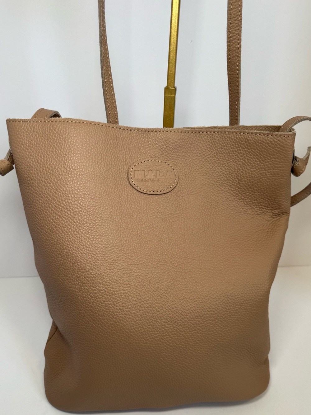 M.I.L.A Jackie Grain Leather Crossbody Bag